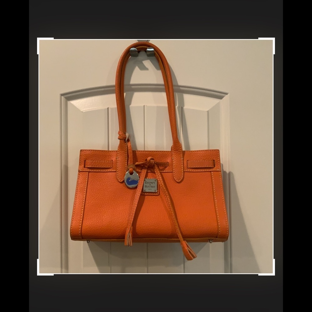Dooney & Bourke Orange Structured Shoulder Bag - Picture 2 of 6